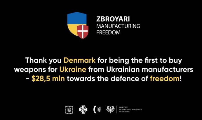 Denmark to be first to buy Ukrainian weapons for AFU with its own funds