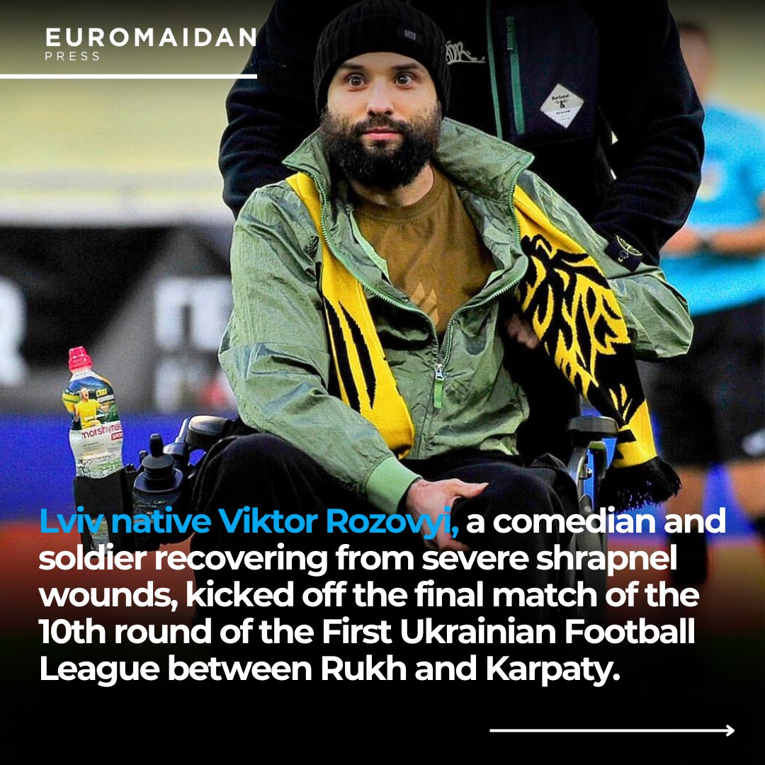 Viktor Rozovyi, soldier and comedian, opens the final