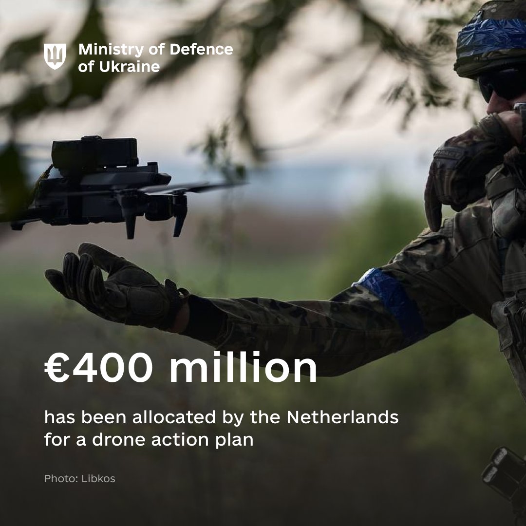 Netherlands allocates €400 million for Ukraine drone action plan