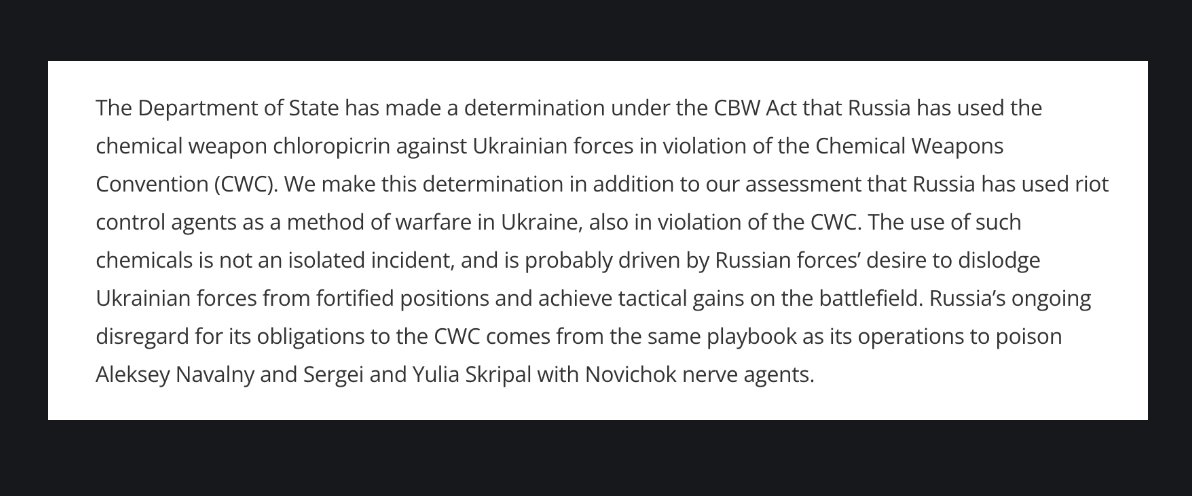 US accuses Russia of using chemical weapons in Ukraine