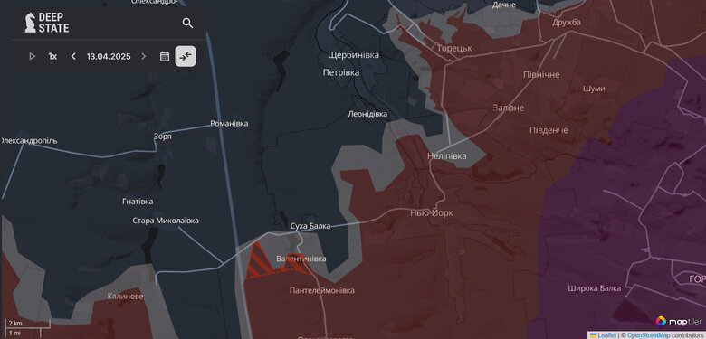 Enemy Advanced in Donetsk Region, Reports DeepState