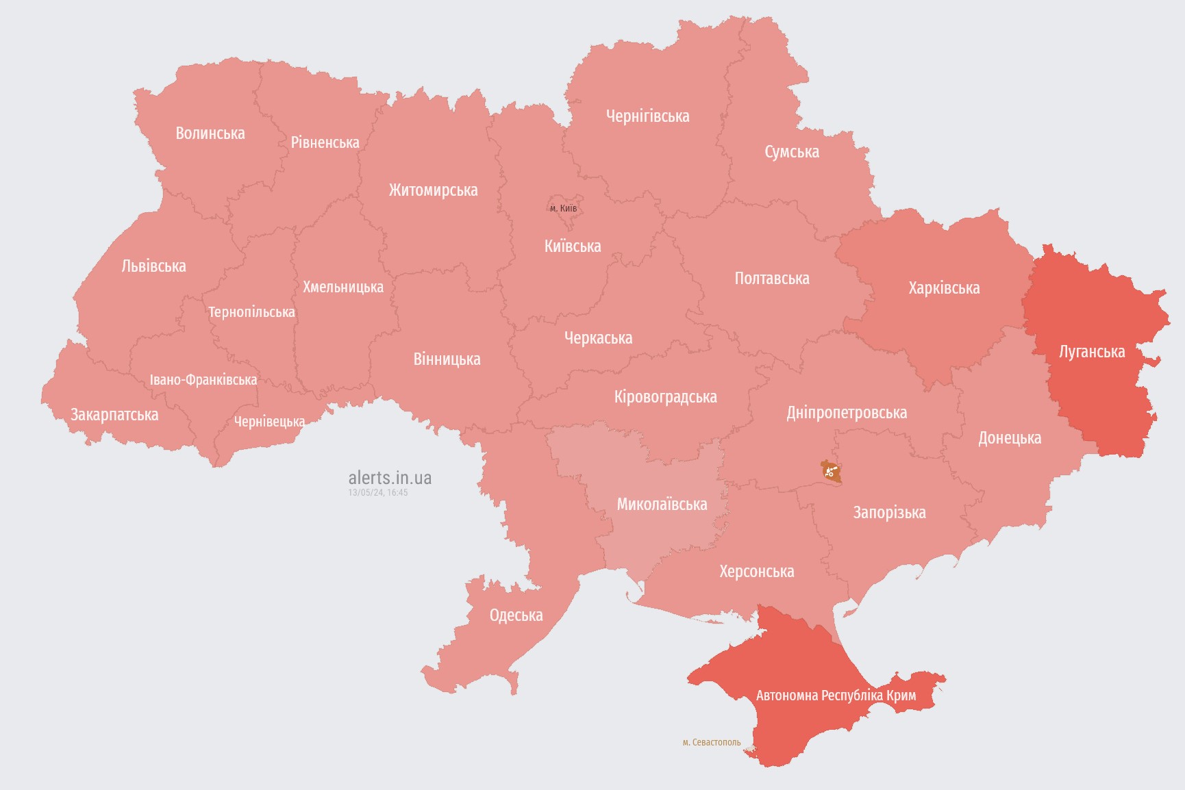 Missile threat across Ukraine due to MiG-31K takeoff