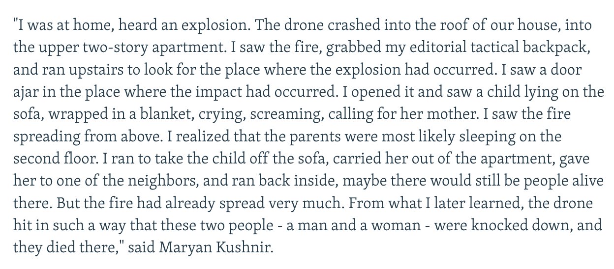 Journalist rescues girl after drone strike