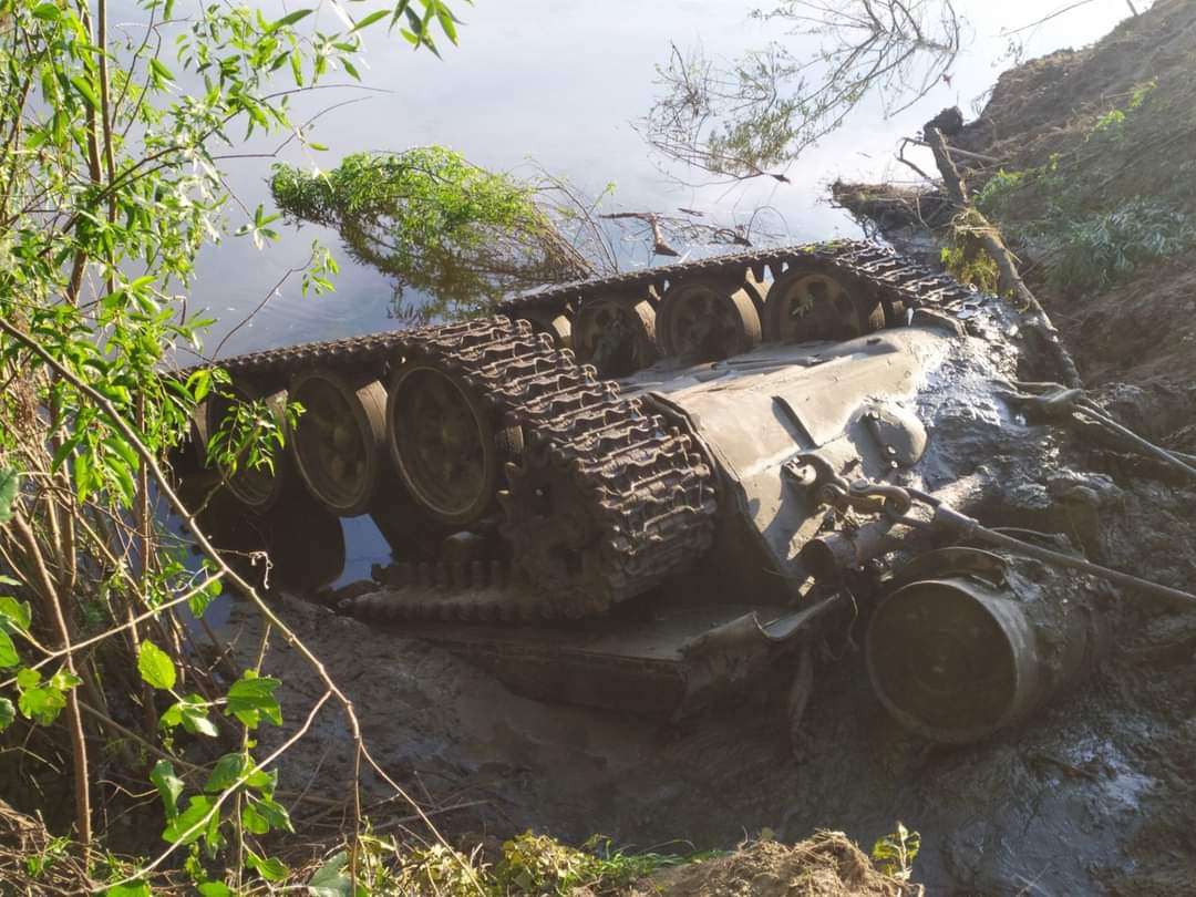 Russian T-72 tank with crew recovered on July 6