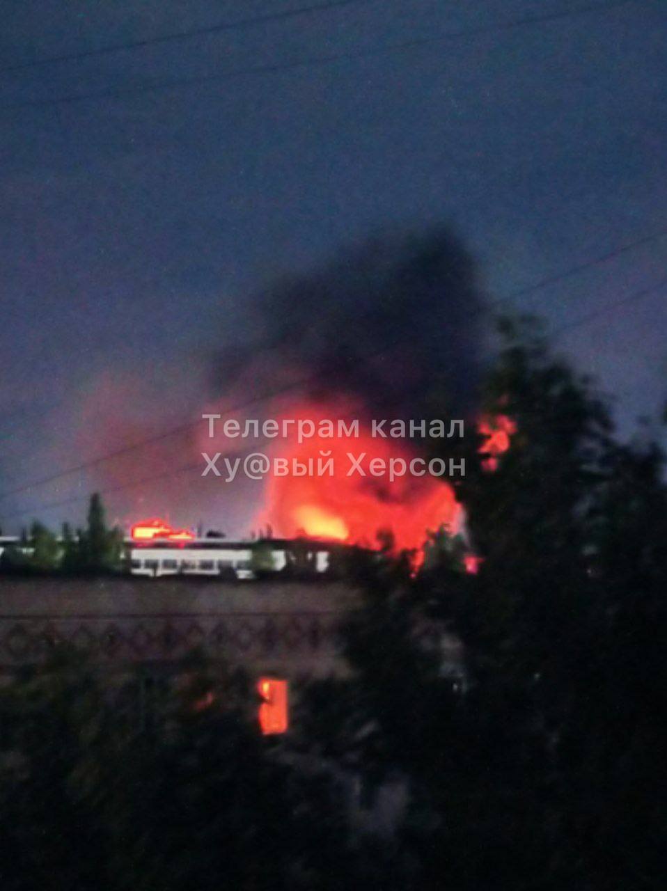Authentic photo of Ukrainian strike in Nova Kakhovka