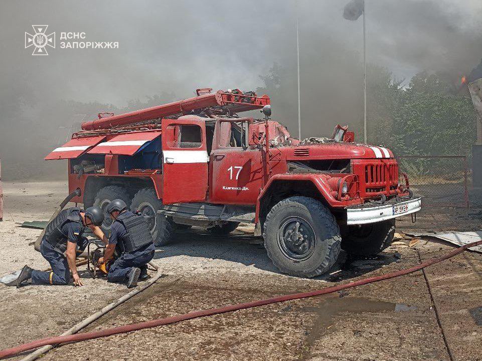 Russian fire hits Ukrainian fire station, no injuries