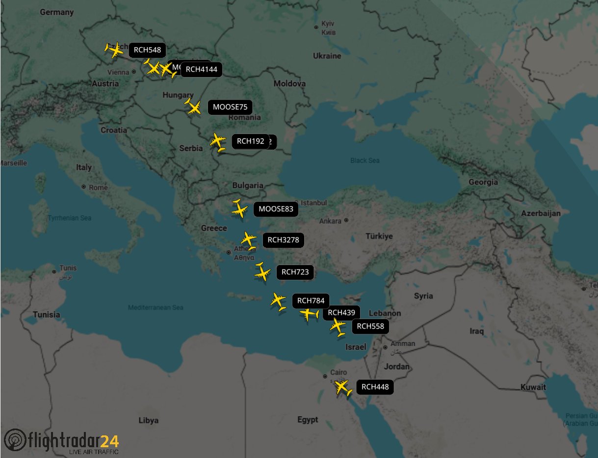 USAF C-17 Airbridge to Middle East Continues Tonight