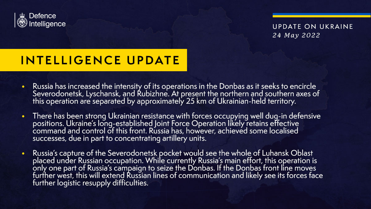 Russia intensifies offensive in Donbas