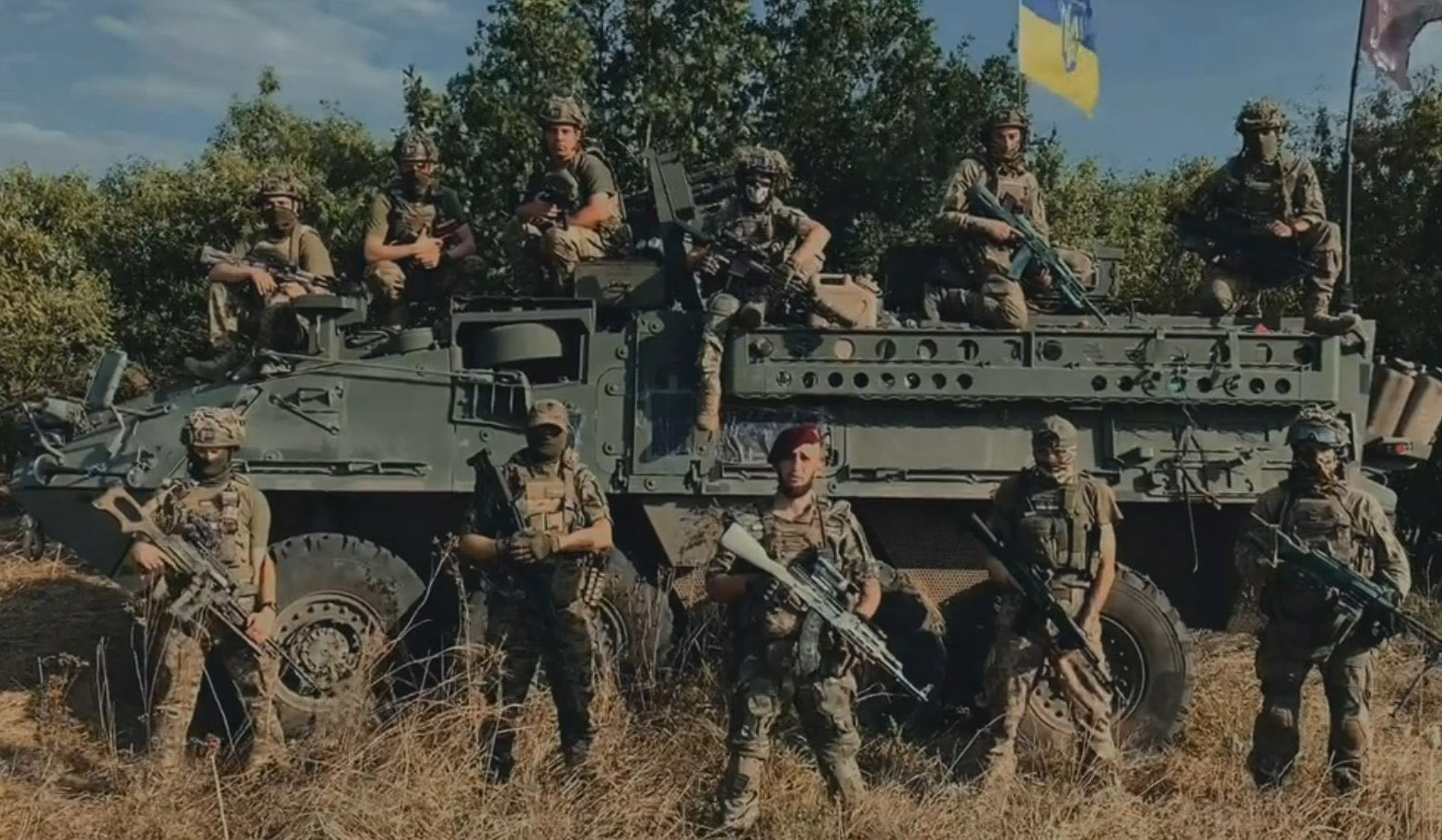 American Stryker IFV in service with Ukrainian 82nd Airborne Brigade
