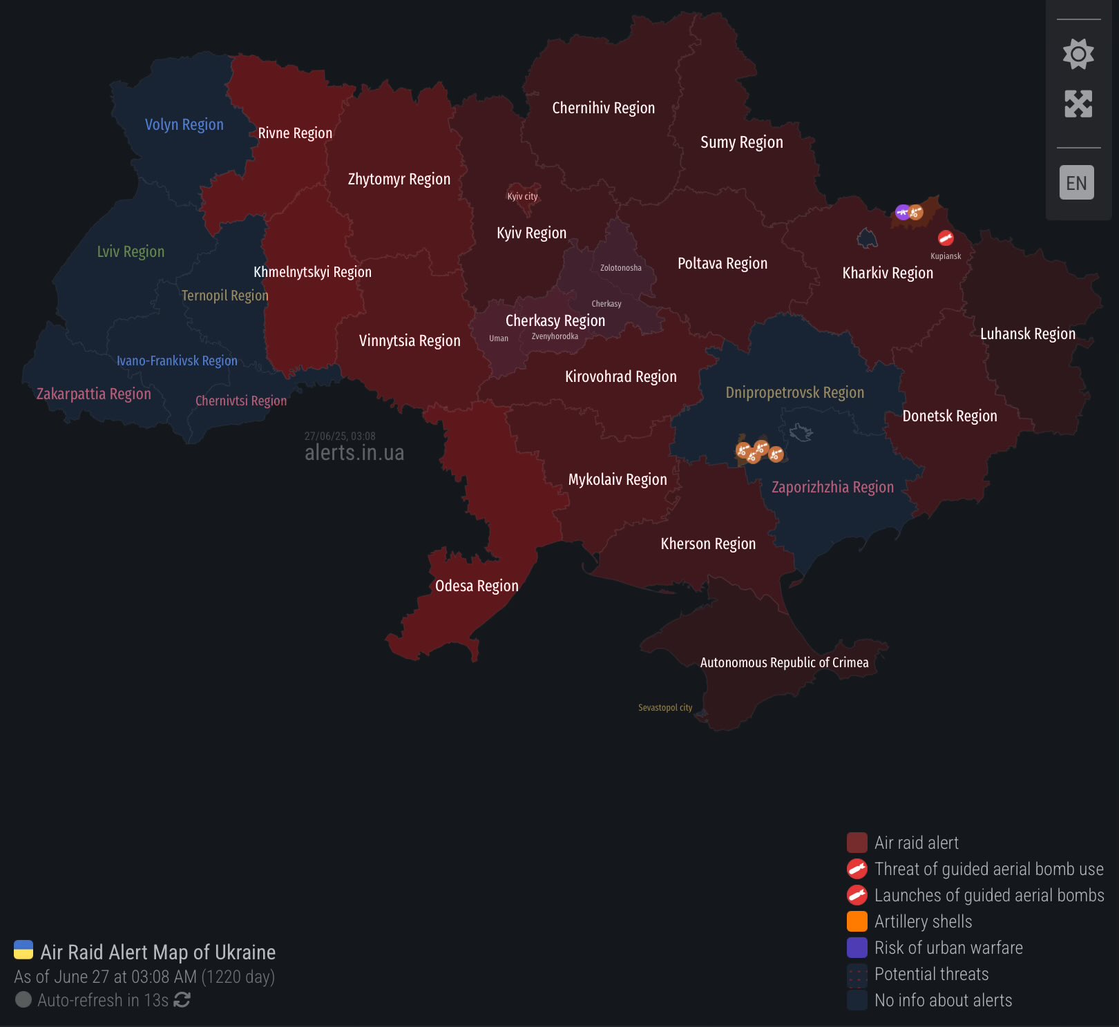 Russian attacks target several Ukrainian cities in northwest and south