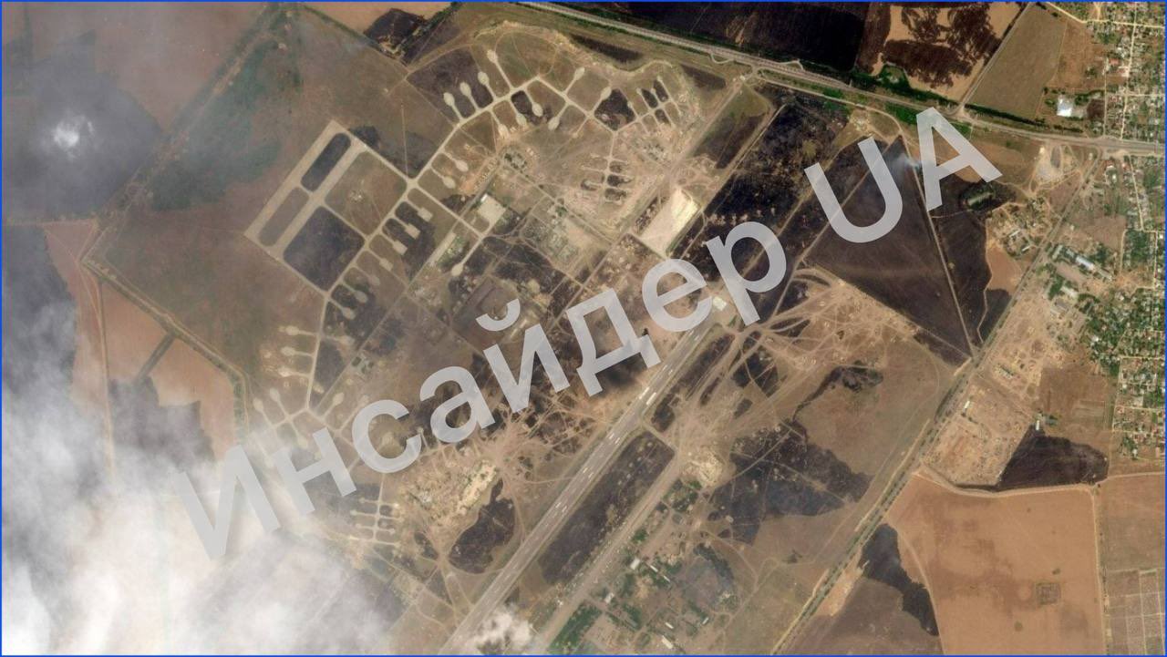Shelling aftermath in Chornobaevka.