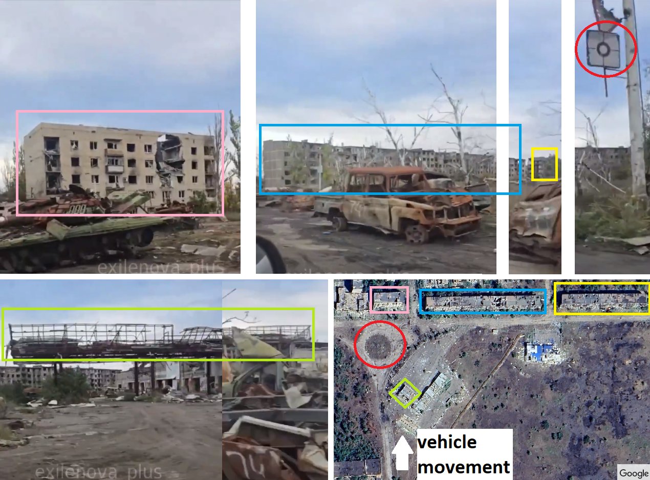 Tank graveyard in Krasnohorivka, Donetsk (translation)