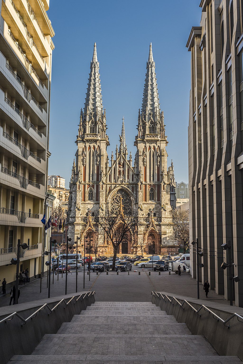 St. Nicholas Cathedral before and after Russian missile attack