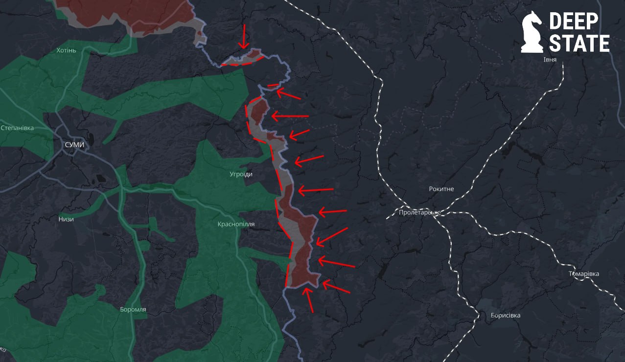 Russia Continues Building Buffer Zone Along Sumy Region Border
