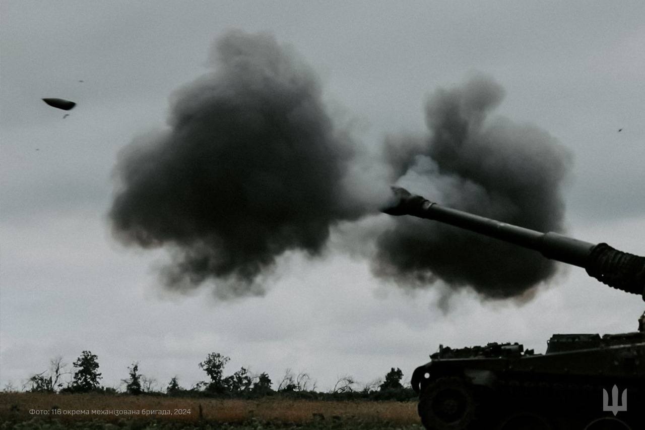 The AS-90 in action with the 116th Mechanized Brigade