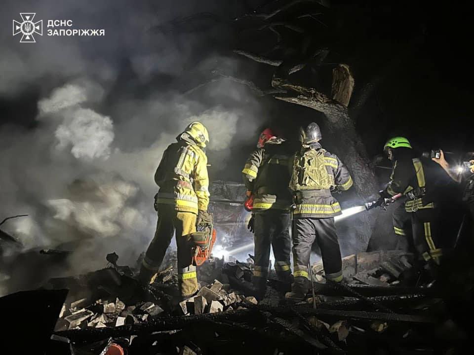 Second day of mass Russian attacks on Zaporizhzhia