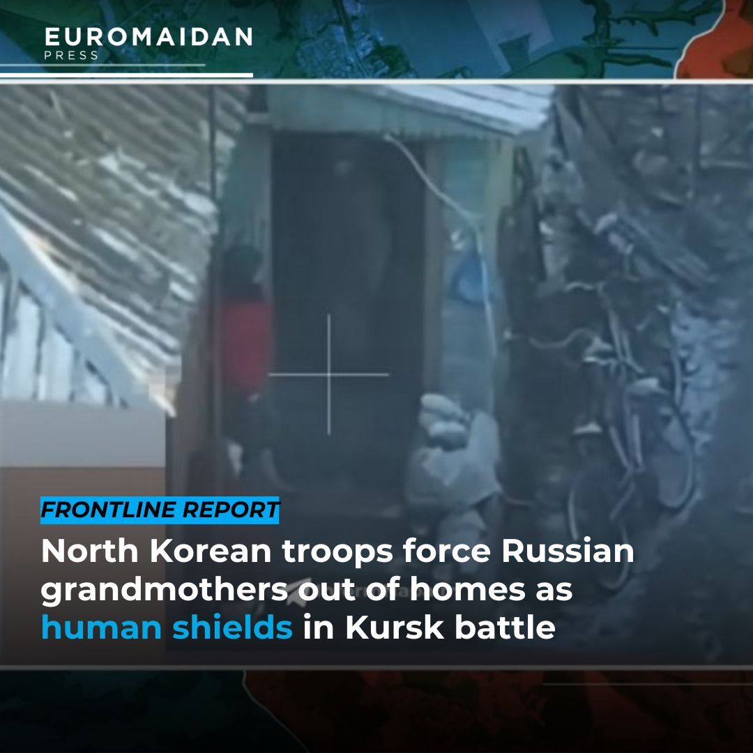 Ukrainian drones expose NK troops using civilians as shields