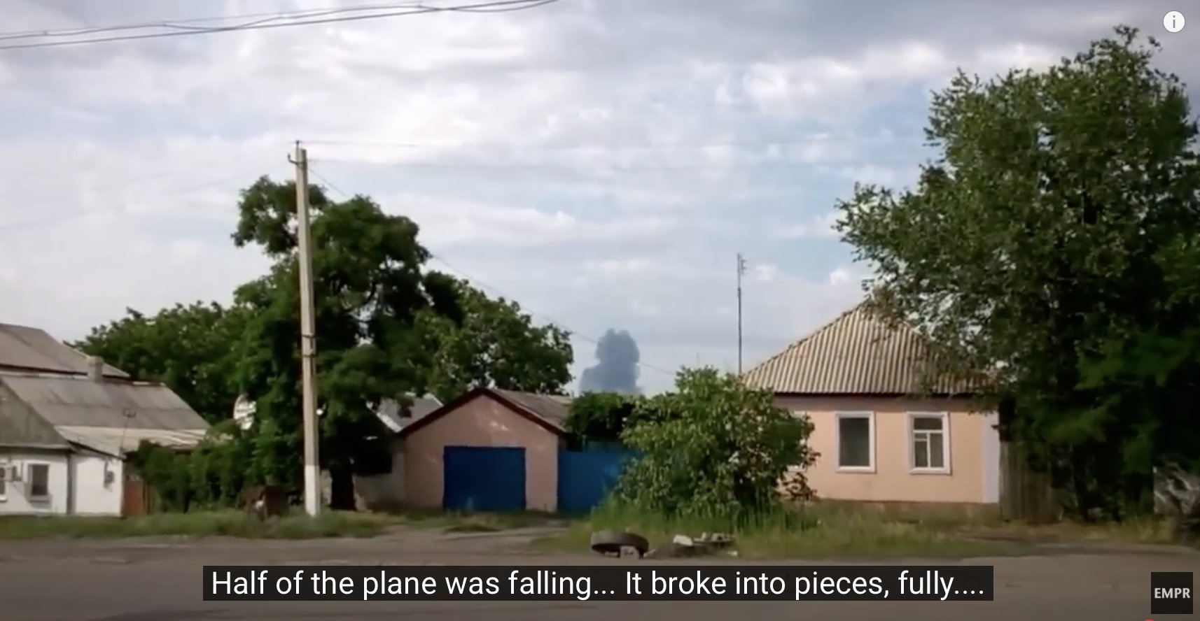 MH17 crash video in Ukraine