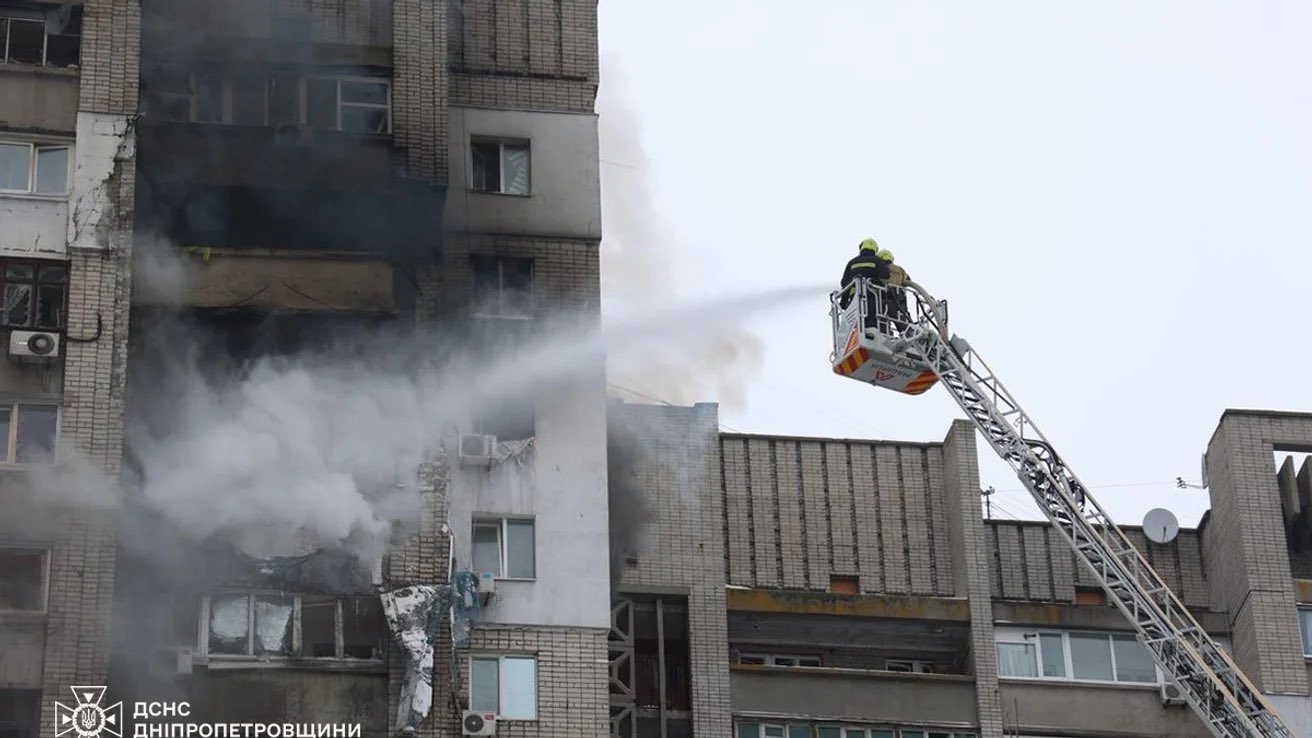Russia attacked Dnipro with drones, 14 injured