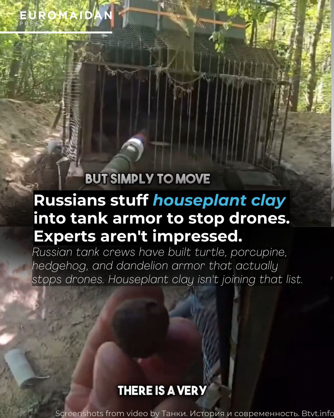 Russian Soldier Shows Off “Turtle Tank” With Hydroponics, Canadian Expert Calls It “Useless”