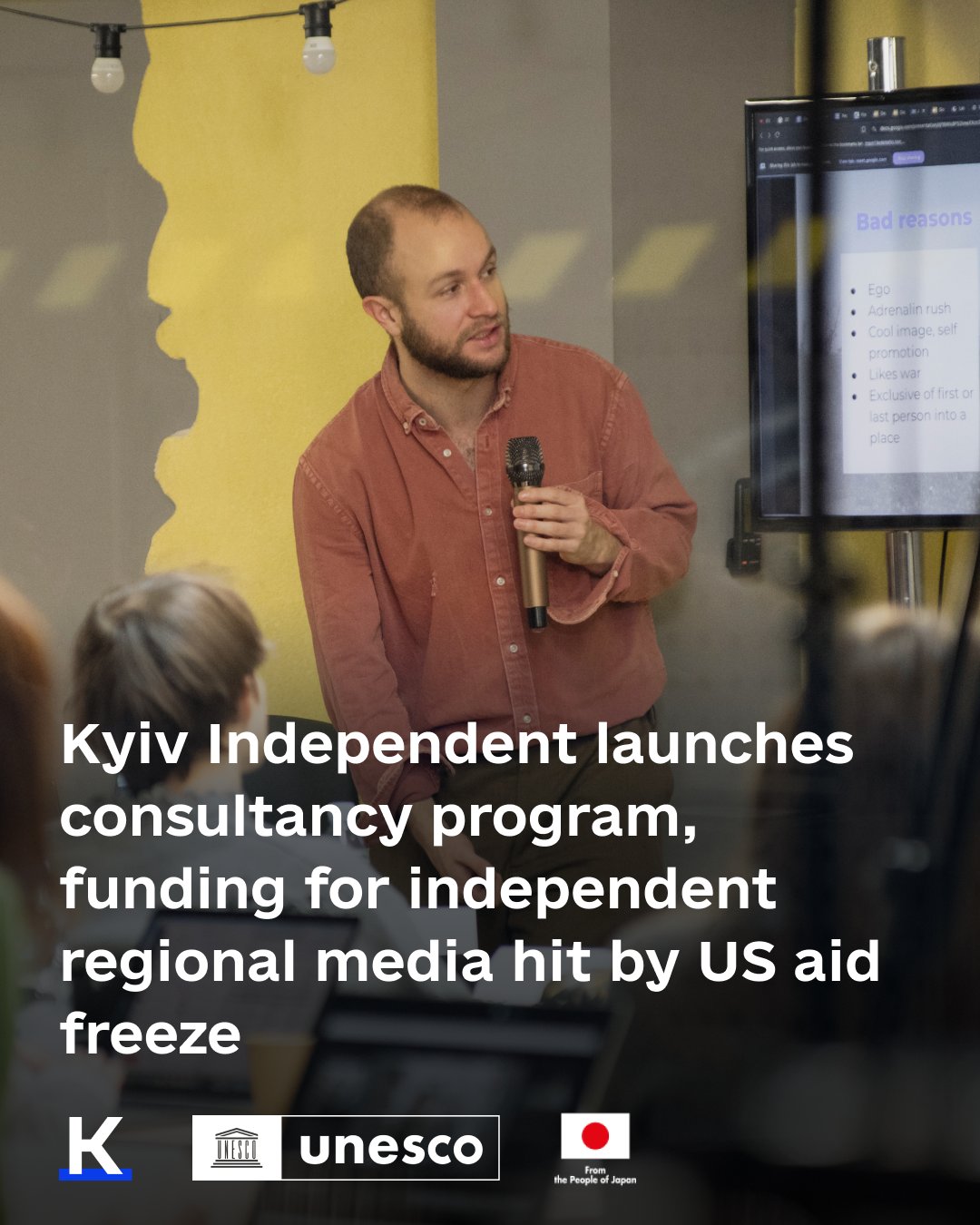 Kyiv Independent, UNESCO, Japan launch aid program for Ukraine media