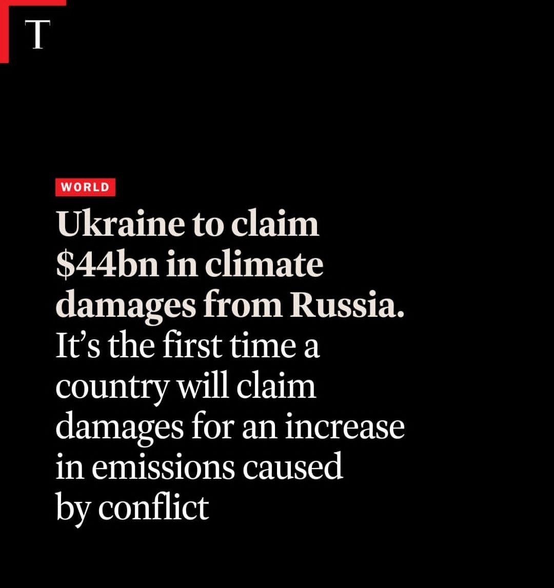 Ukraine demands $44 billion from Russia for climate war damages