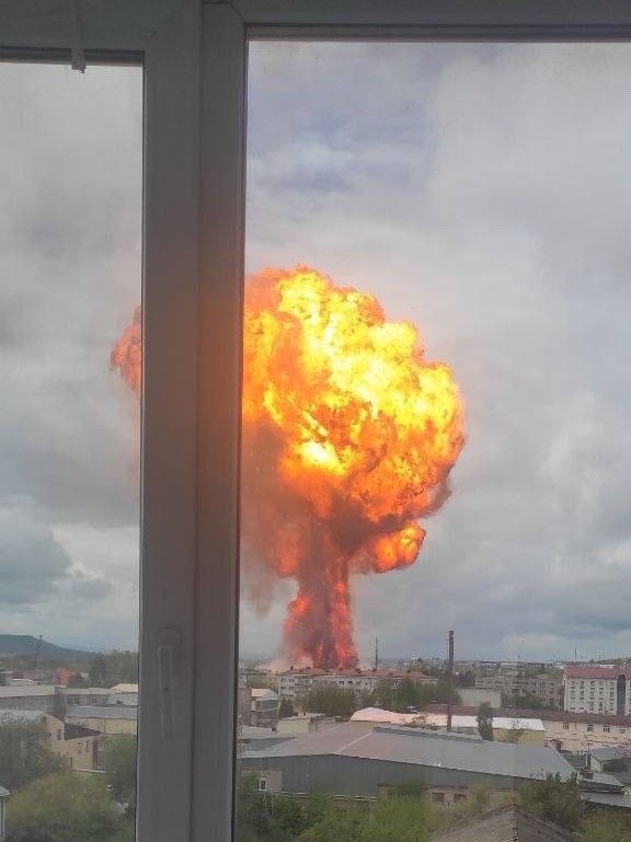 Explosion at gas station in Pyatigorsk, Russia