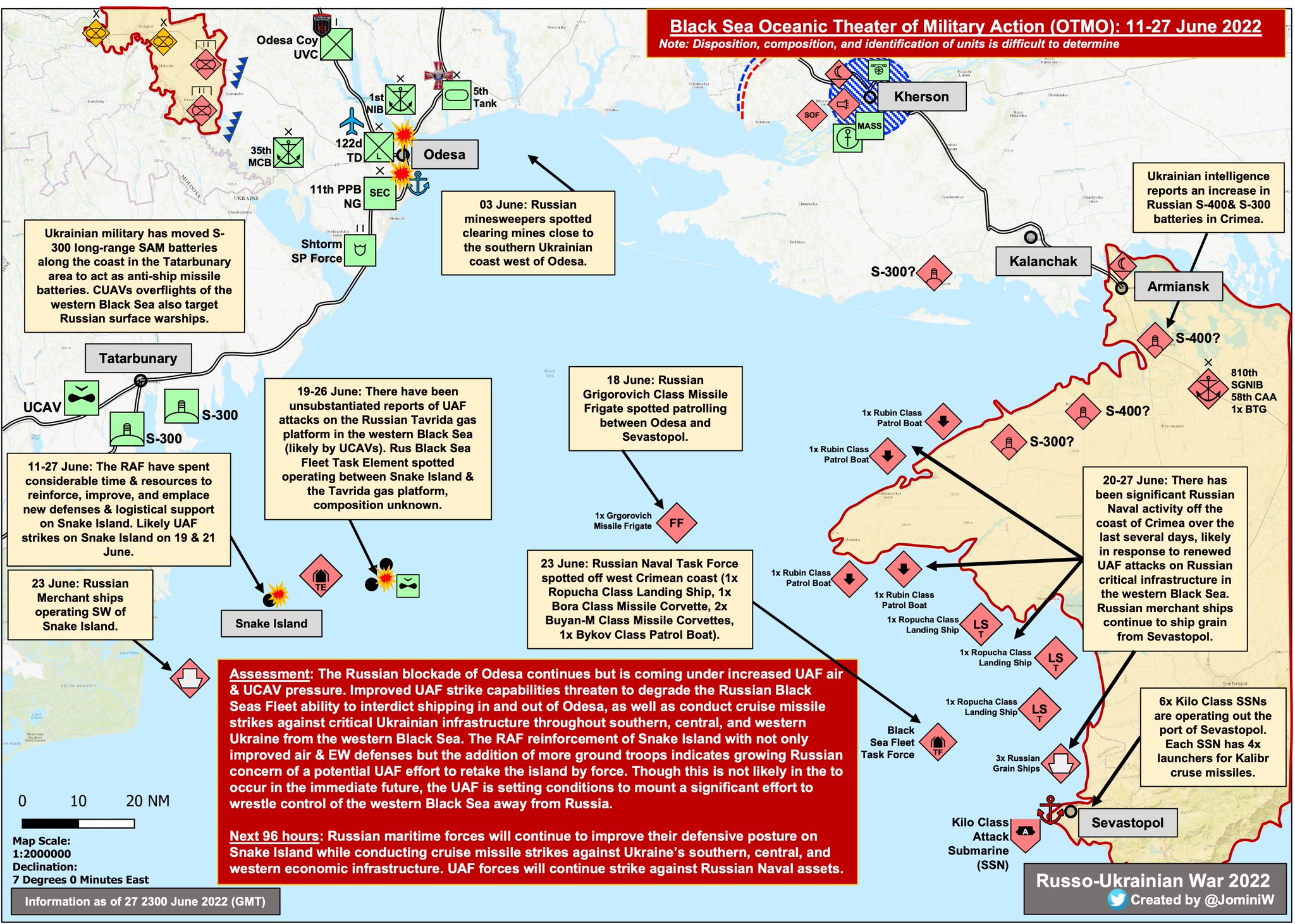 Ukraine’s growing air/UCAV pressure on Russian Black Sea blockade of Odesa
