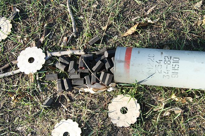 Russian use of cluster incendiary submunition 9N510 in Donbass