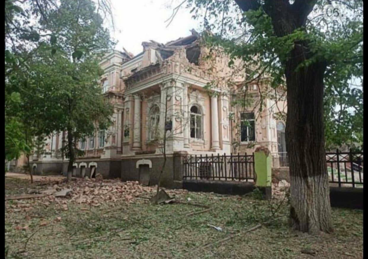 Damaged old town hall in Orikhiv, Zaporizhia Oblast geolocated