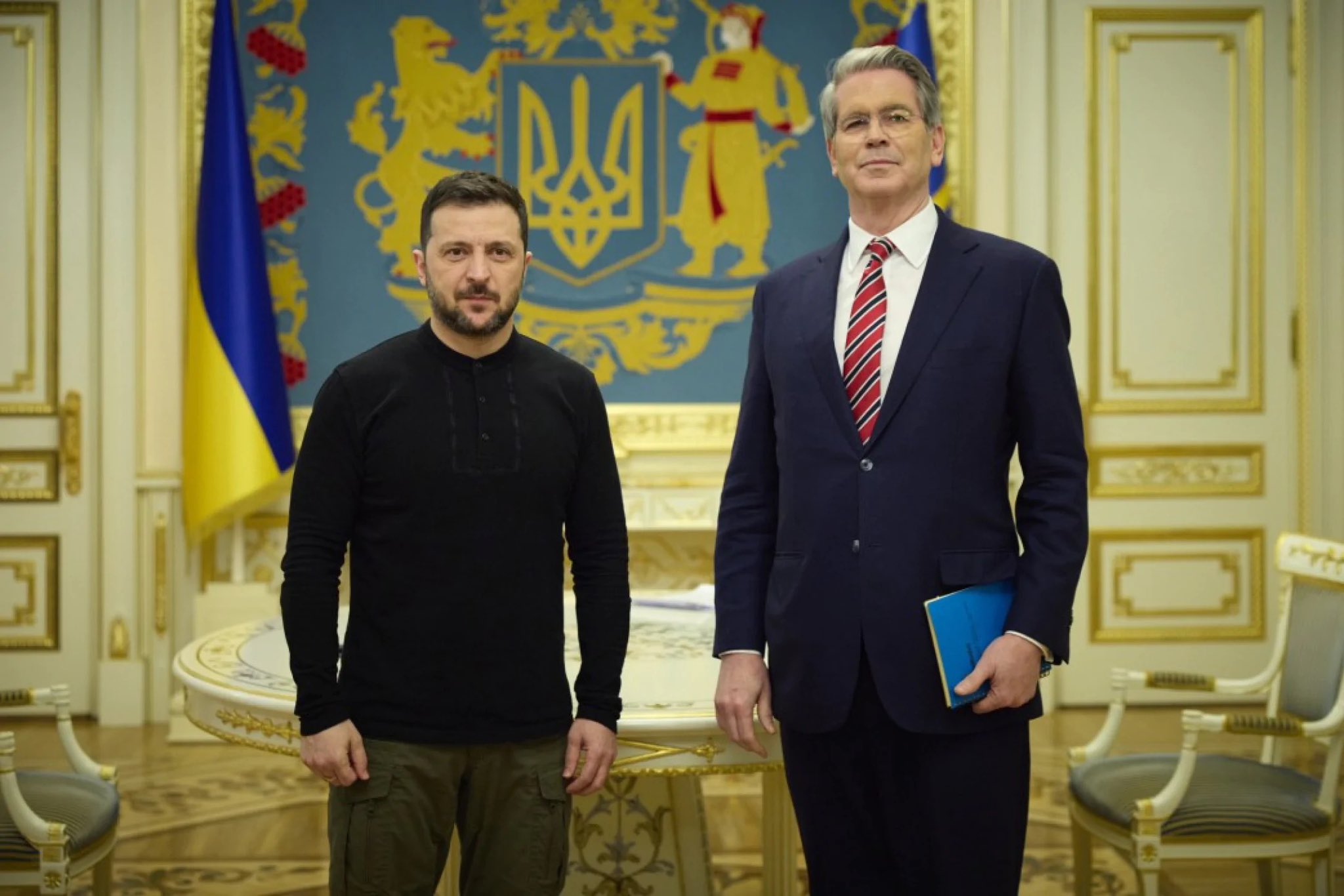 Trump claims Bessent met with rudeness and Zelensky was asleep
