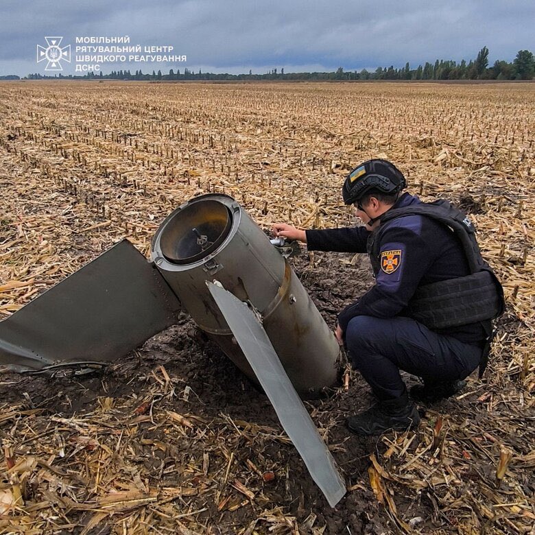 Farmer finds debris of S-300 rocket in Kyiv region