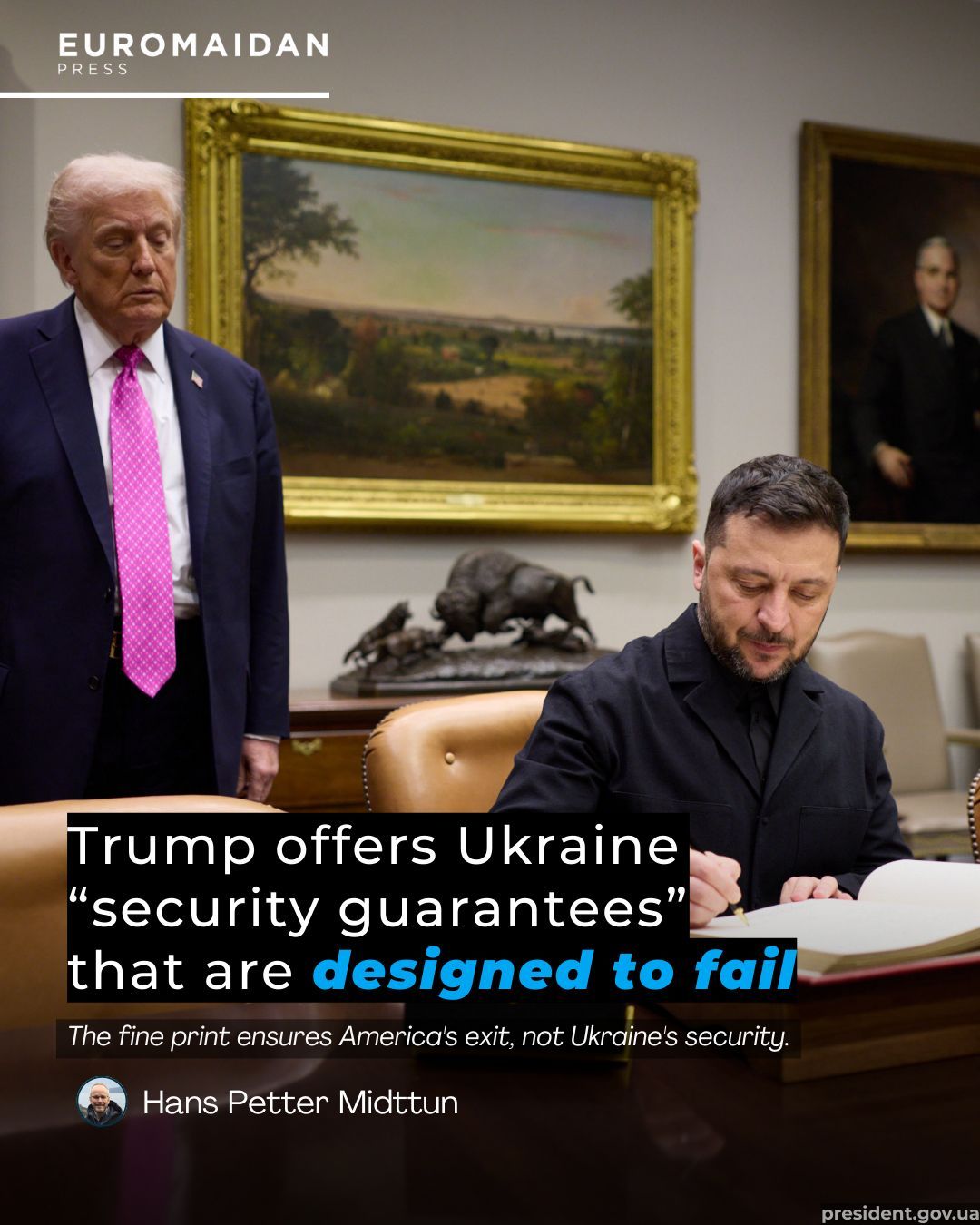 Trump offers Ukraine security guarantee with condition