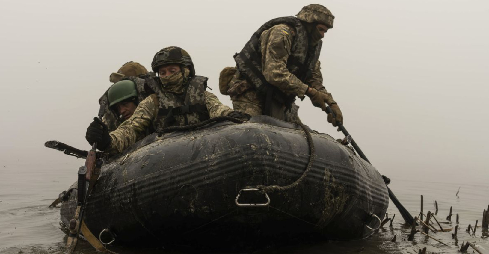 Marines fight on Dnipro’s left bank