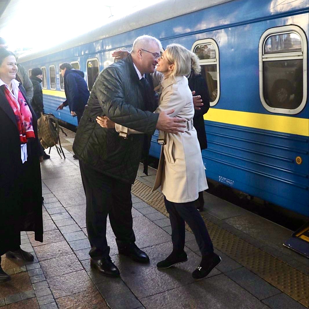 Kaja Kallas in Kyiv for talks on Ukraine support and war crimes