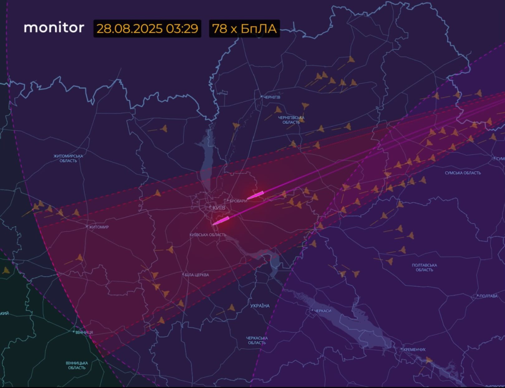 Massive Russian strike on Kyiv region