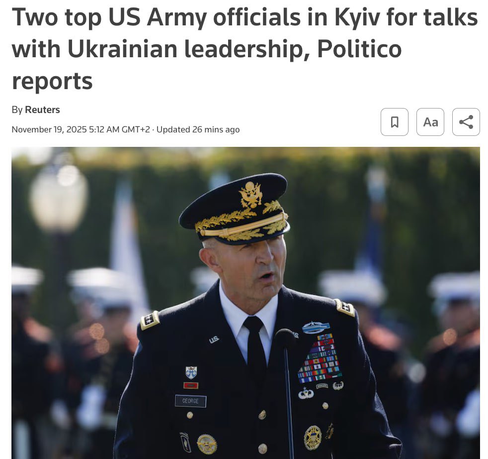US Army leaders visit Kyiv to discuss stalled peace process with Russia