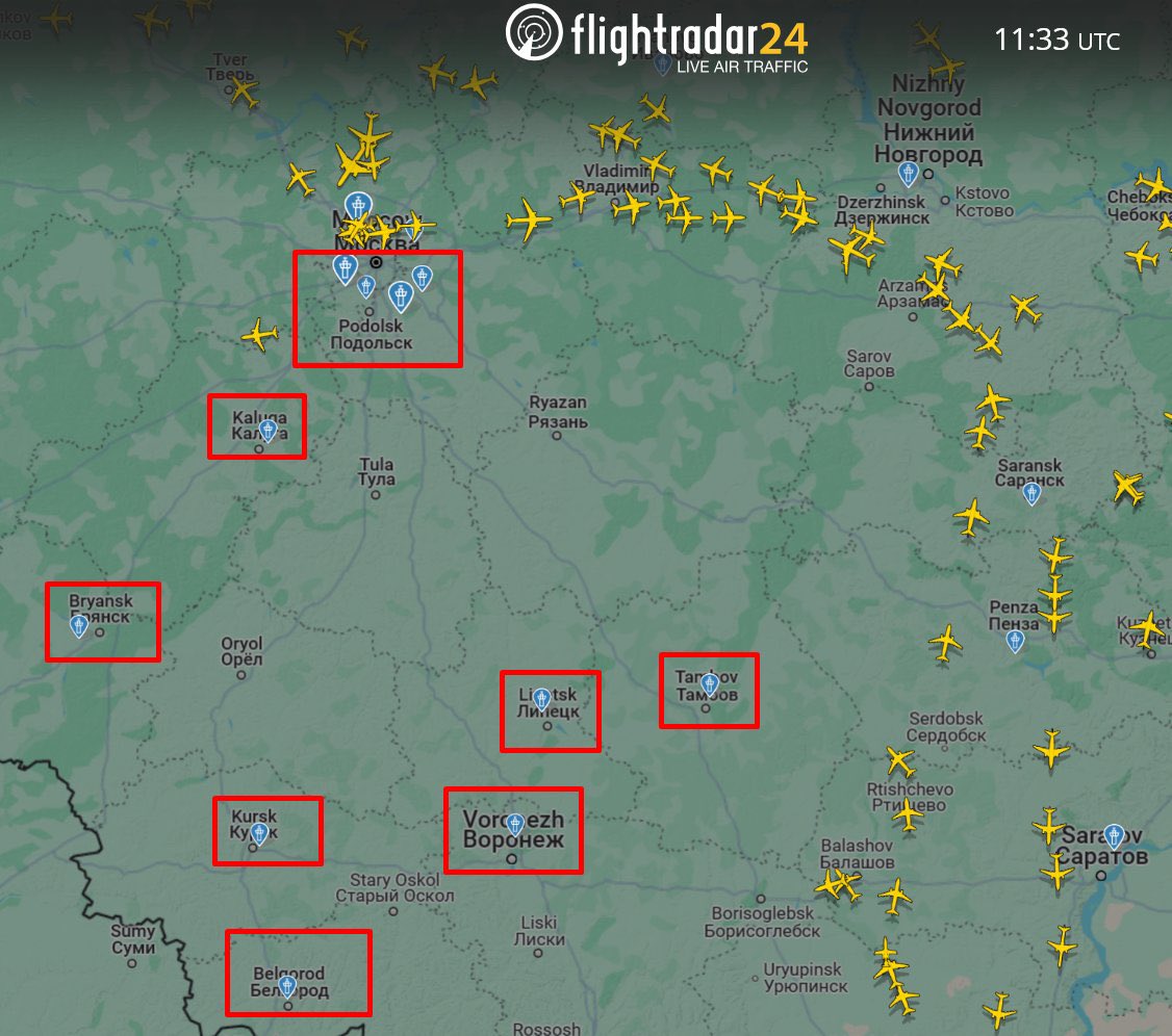 Three Ukrainian drones paralyze Russian air traffic