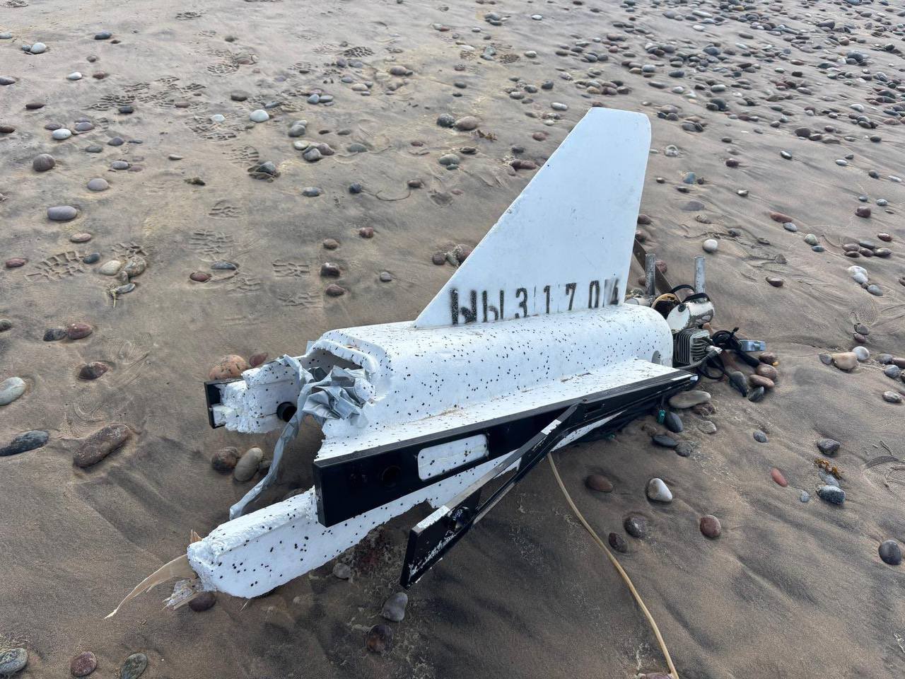 Wreckage of Russian Gerbera drone found on Latvian Baltic Sea coast