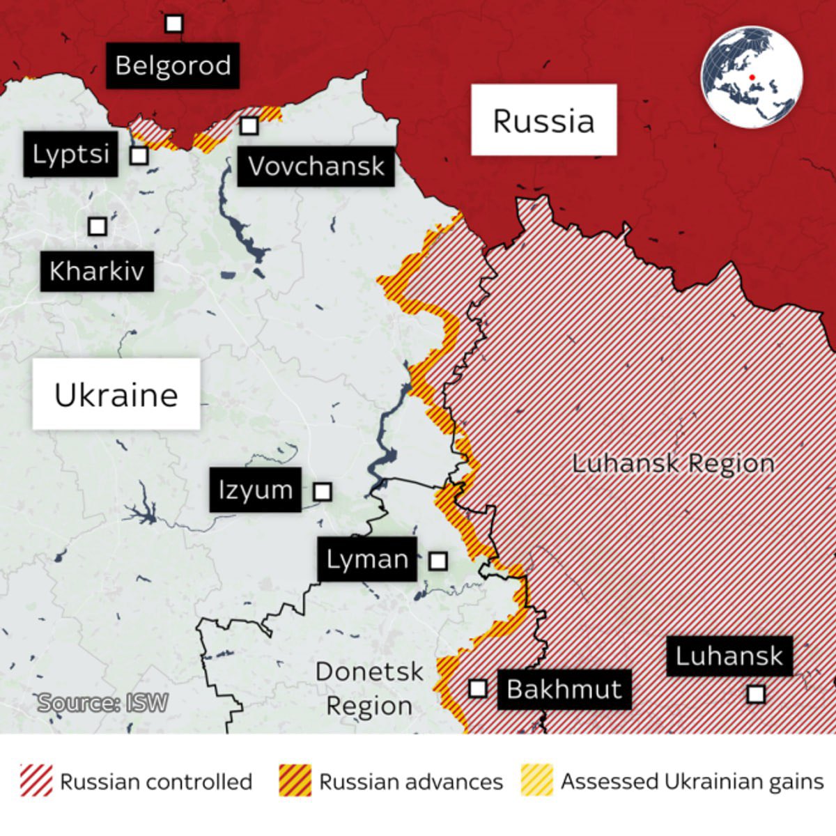 Russia deploys 50,000 troops near Kharkiv, Sky News
