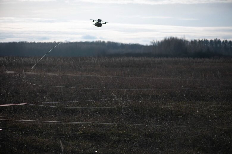 Ministry tests ZSU FPV drones with fiber optic control