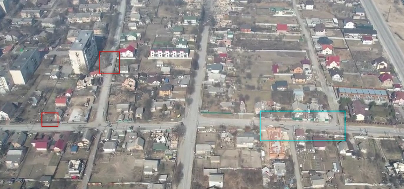 Civilians killed in Bucha, Russian drones filmed