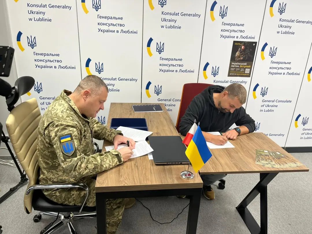 First unit of Ukrainian Legion leaves Poland