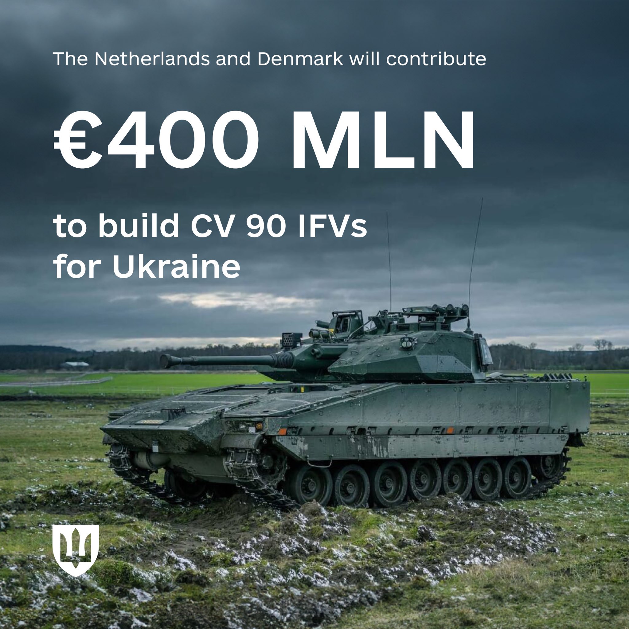 Netherlands and Denmark provide €400M for CV90 vehicles to Ukraine