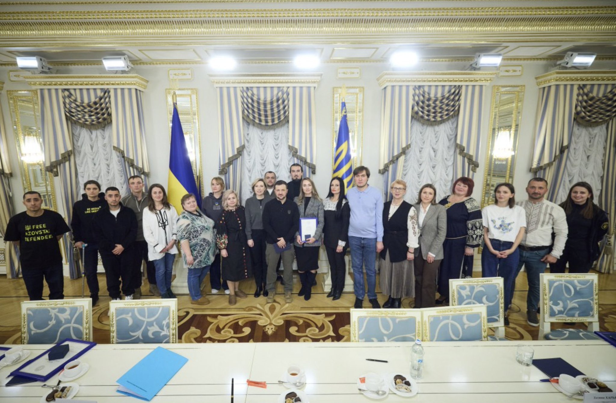 Zelenskyy awards Golden Heart to 45 volunteers