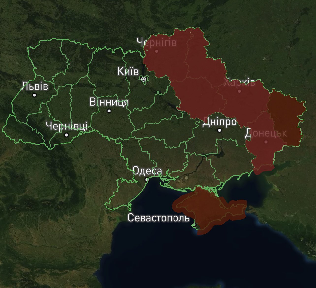 Russian air target flies towards northern Chernigiv region