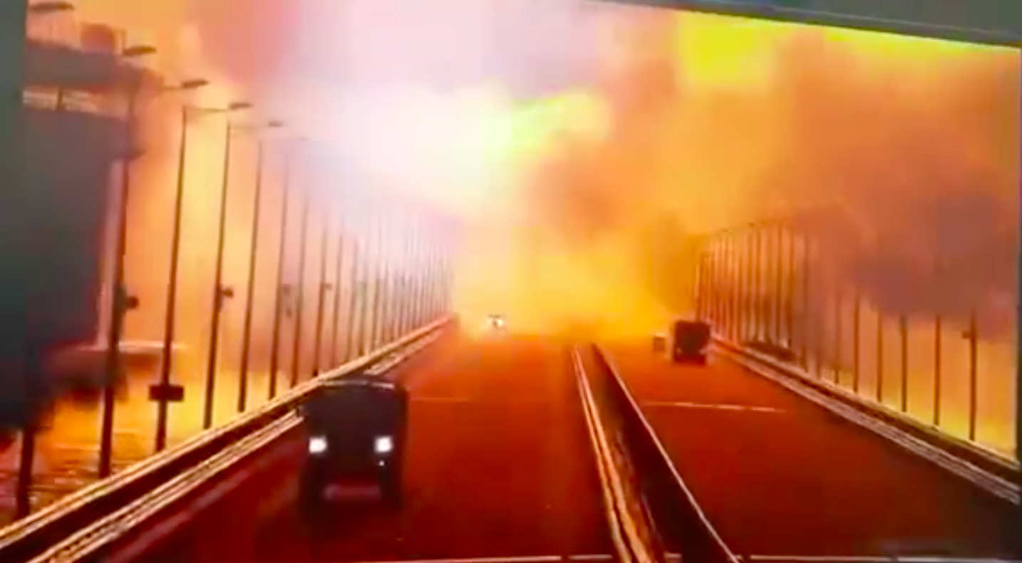 Crimean Bridge hit by solid rocket fuel in 2022