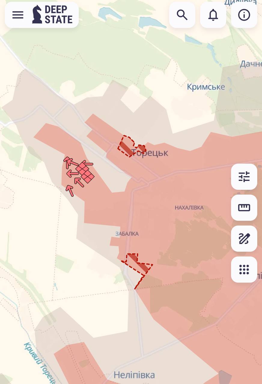 Enemy advances in several settlements