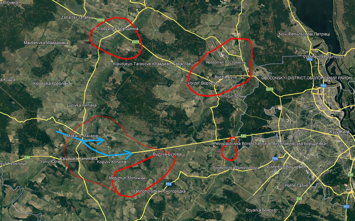 Military update around Kyiv