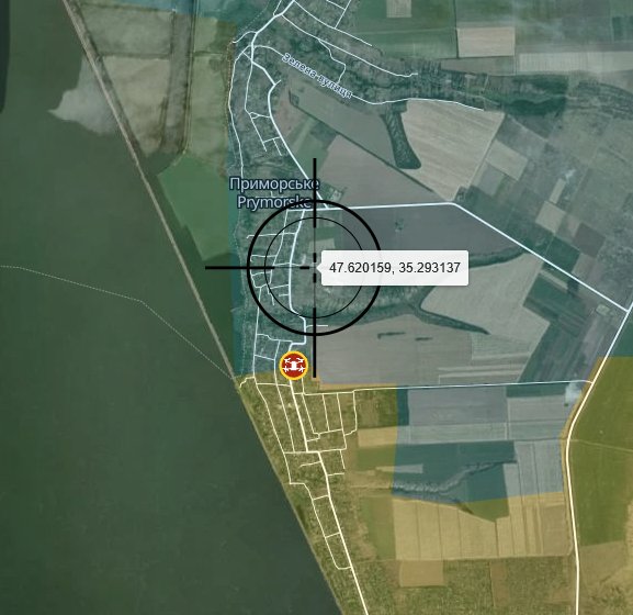 Strike on Russian troops in Prymorske, Zaporizhzhia